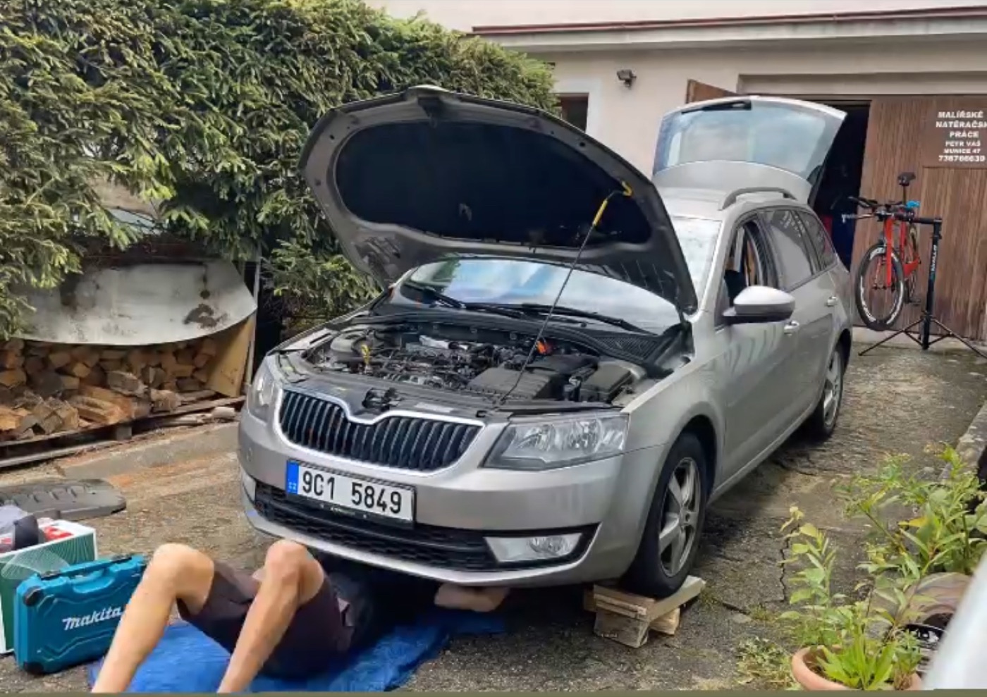 David Vaš — návrat do práce, automechanik